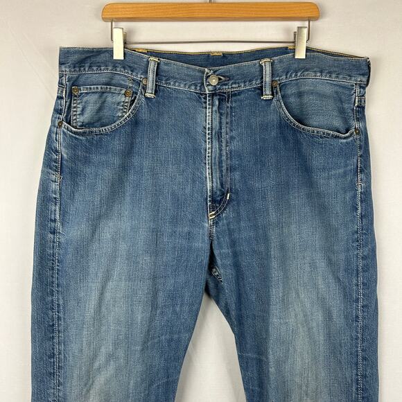 Polo Ralph Lauren 867 Classic Fit Striaght Leg Blue Denim Jeans Men's Size 38x36 - Picture 2 of 11